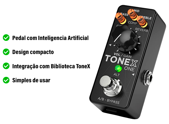 Pédale IK Multimedia ToneX One avec intelligence artificielle Pédale IK Multimedia ToneX One avec intelligence artificielle